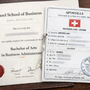 BSB Apostille for Basel School of Business