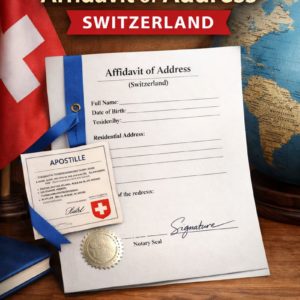 Dff apostille for Affidavit of Address Switzerland