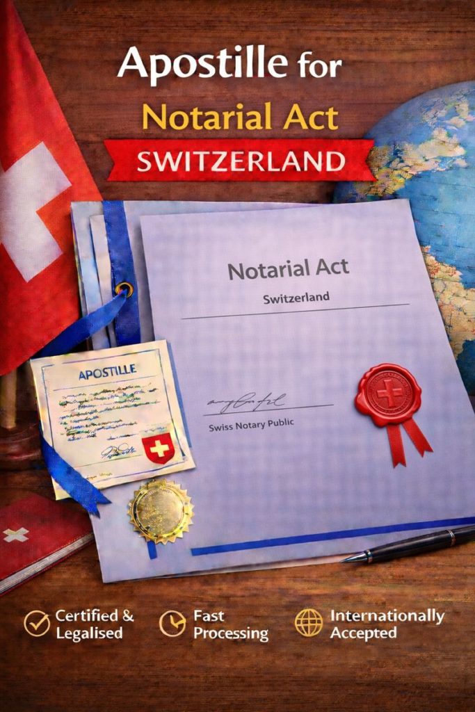 apostille for Notarial Act Switzerland