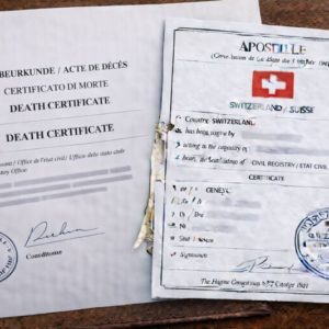 Apostille for Death Certificate Switzerland
