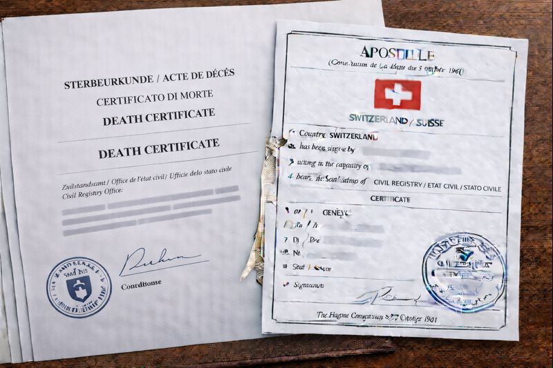 Apostille for Death Certificate Switzerland