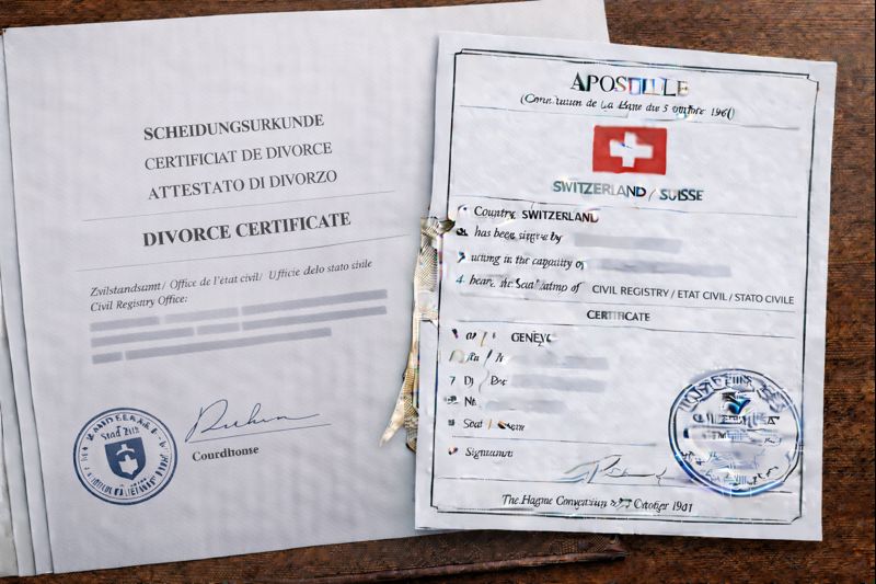 Apostille for Divorce Certificate Switzerland