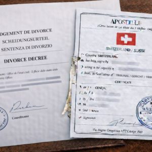 Apostille for Divorce Decree Switzerland