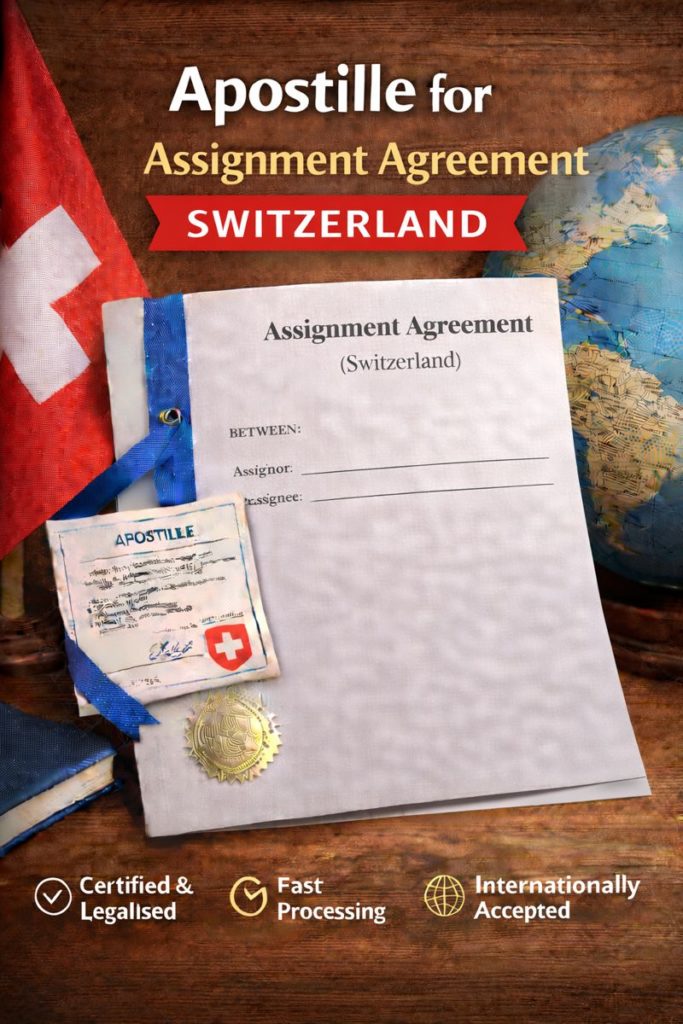 apostille for Assignment Agreement Switzerland
