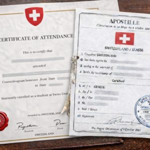 Attend Apostille for Swiss Certificate of Attendance