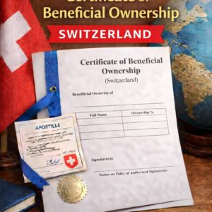 apostille for Certificate of Beneficial Ownership Switzerland