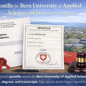 Apostille for Bern University of Applied Sciences (BFH)