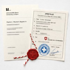 Bern apostille for University of Bern diploma Switzerland