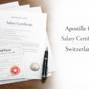 apostille for Salary Certificate Switzerland
