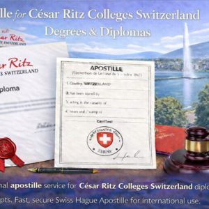 Apostille for César Ritz Colleges Switzerland
