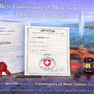 Apostille for Conservatory of Music Geneva