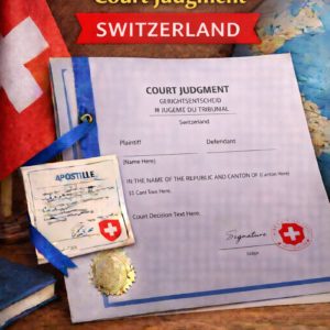 apostille for Court Judgment Switzerland