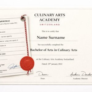 Apostille for Culinary Arts Academy Switzerland