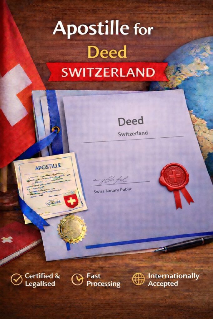 apostille for Deed Switzerland