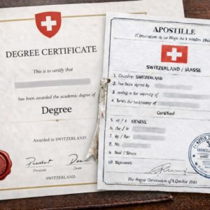 Apostille for Swiss Degree Certificate