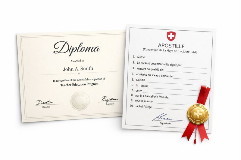 Apostille for University of Teacher Education Fribourg (HEP Fribourg)