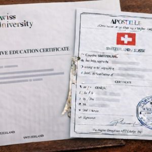 Apostille for Swiss Executive Education Certificate