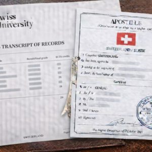 Apostille for Swiss ECTS Transcript