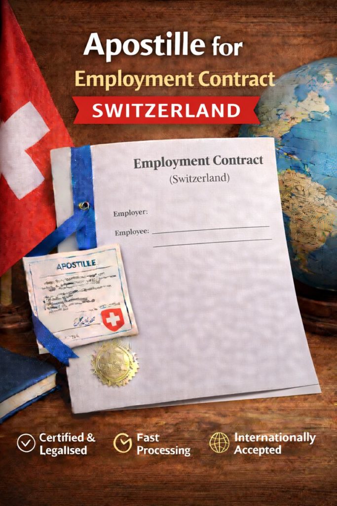apostille for Employment Contract Switzerland