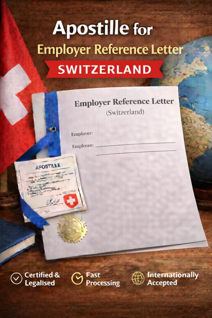apostille for Employer Reference Letter Switzerland