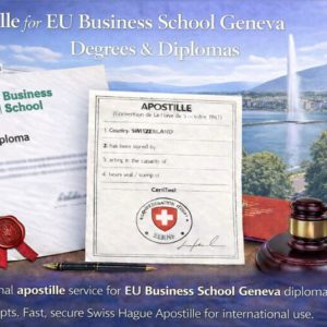 Apostille for EU Business School Geneva