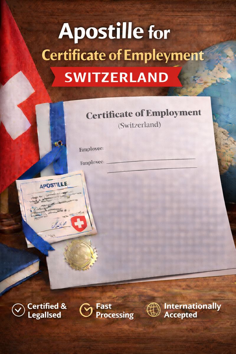 apostille for Certificate of Employment Switzerland