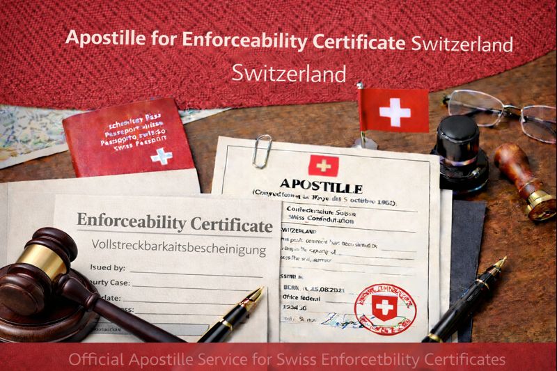 Apostille for Enforceability Certificate Switzerland