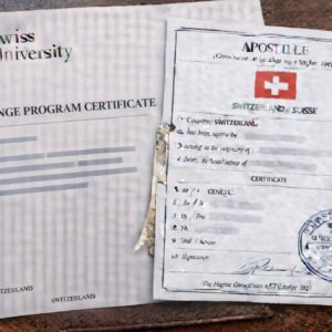 Apostille for Swiss Exchange Program Certificate