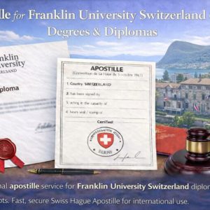 Apostille for Franklin University Switzerland (Lugano)