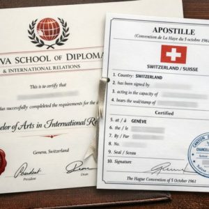 Apostille for Geneva School of Diplomacy and International Relations