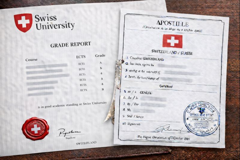 Apostille for Swiss Grade Report