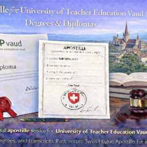 HEP VD Apostille for University of Teacher Education Vaud (HEP Vaud)