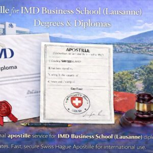Apostille for IMD Business School (Lausanne)