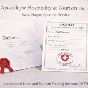 Apostille for International Hotel and Tourism Training Institute (IHTTI)