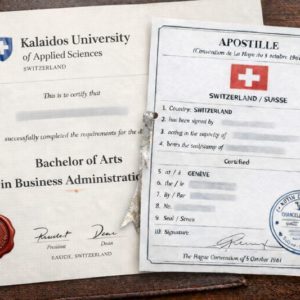 Apostille for Kalaidos University of Applied Sciences