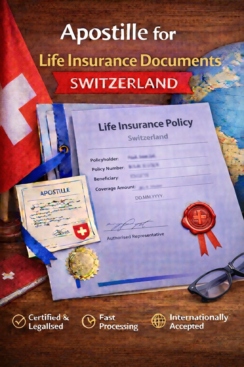apostille for Life Insurance Documents Switzerland