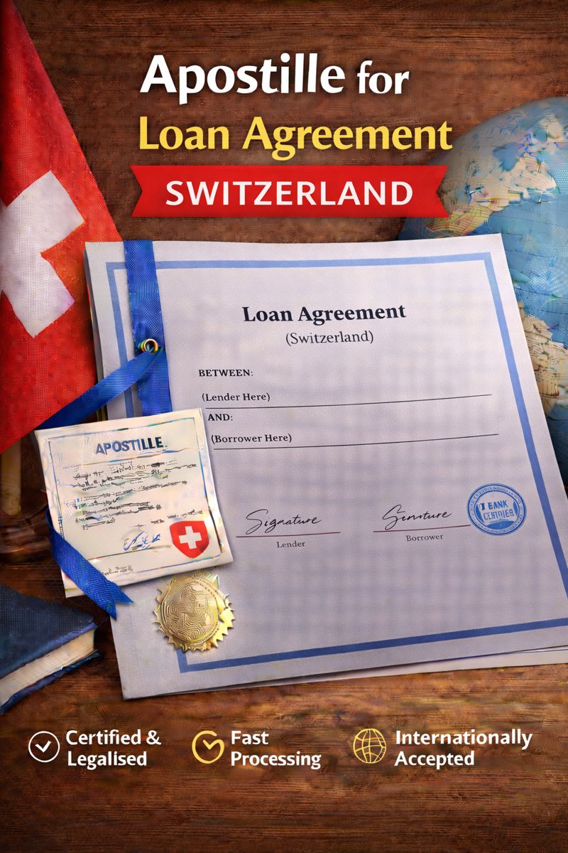 apostille for Loan Agreement Switzerland