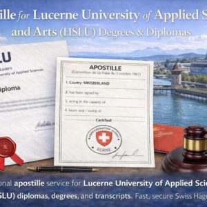 Apostille for Lucerne University of Applied Sciences and Arts (HSLU)