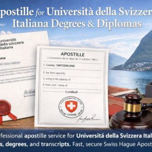 Apostille for Università della Svizzera Italiana