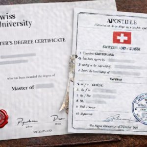 Apostille for Swiss Master’s Degree Certificate