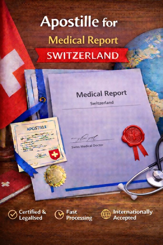 apostille for Medical Report Switzerland