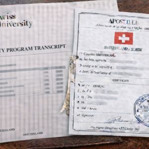 Apostille for Swiss Mobility Program Transcript