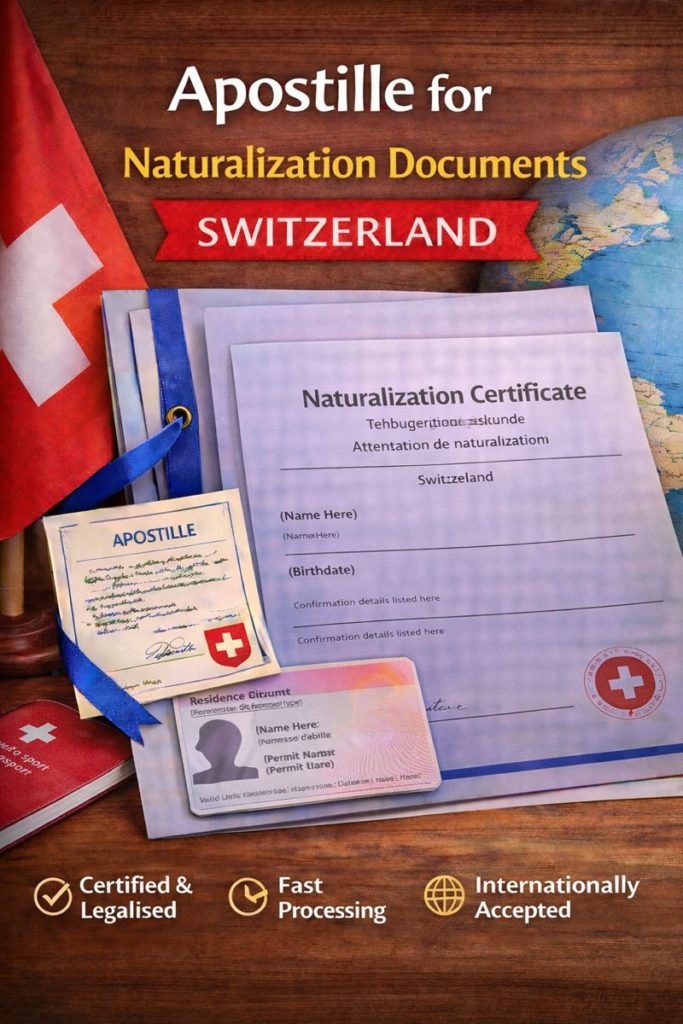 apostille for Naturalization Documents Switzerland