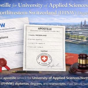 Apostille for University of Applied Sciences Northwestern Switzerland (FHNW)