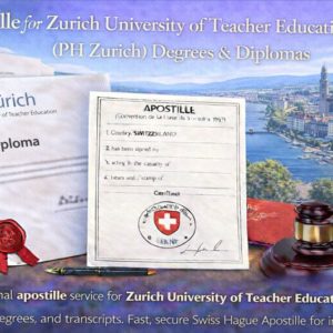 Ph Apostille for Zurich University of Teacher Education (PH Zürich)