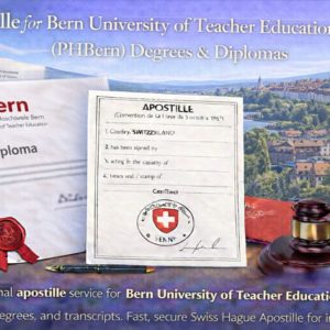 Apostille for Bern University of Teacher Education (PHBern)