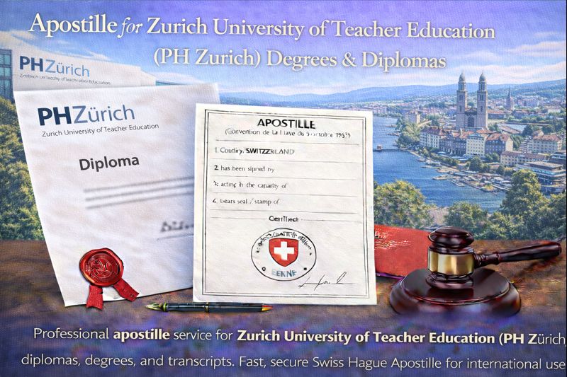Apostille for Zurich University of Teacher Education (PH Zürich)