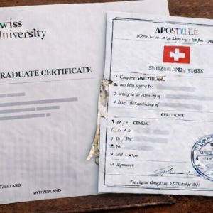 Apostille for Swiss Postgraduate Certificate