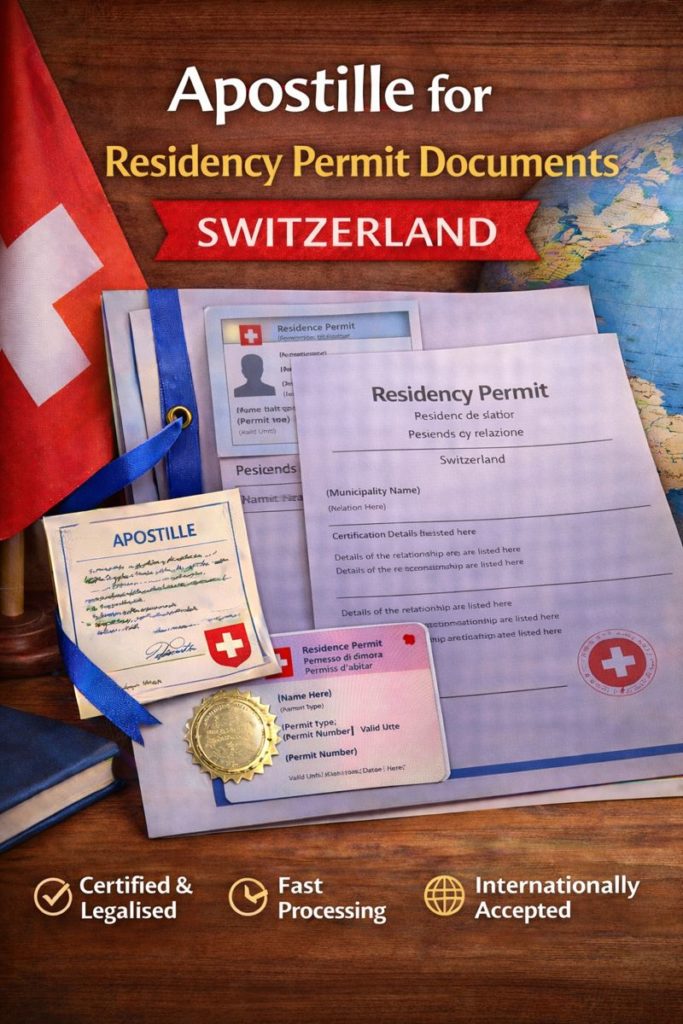 apostille for Residency Permit Documents Switzerland