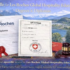 Apostille for Les Roches Global Hospitality Education